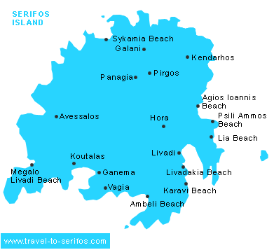 Map of Serifos